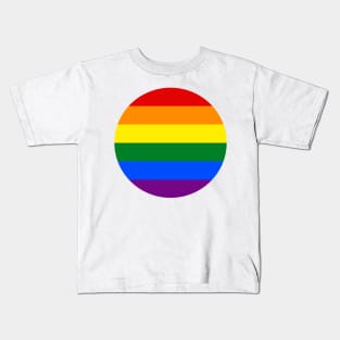 Circle Gay Flag Kids T-Shirt